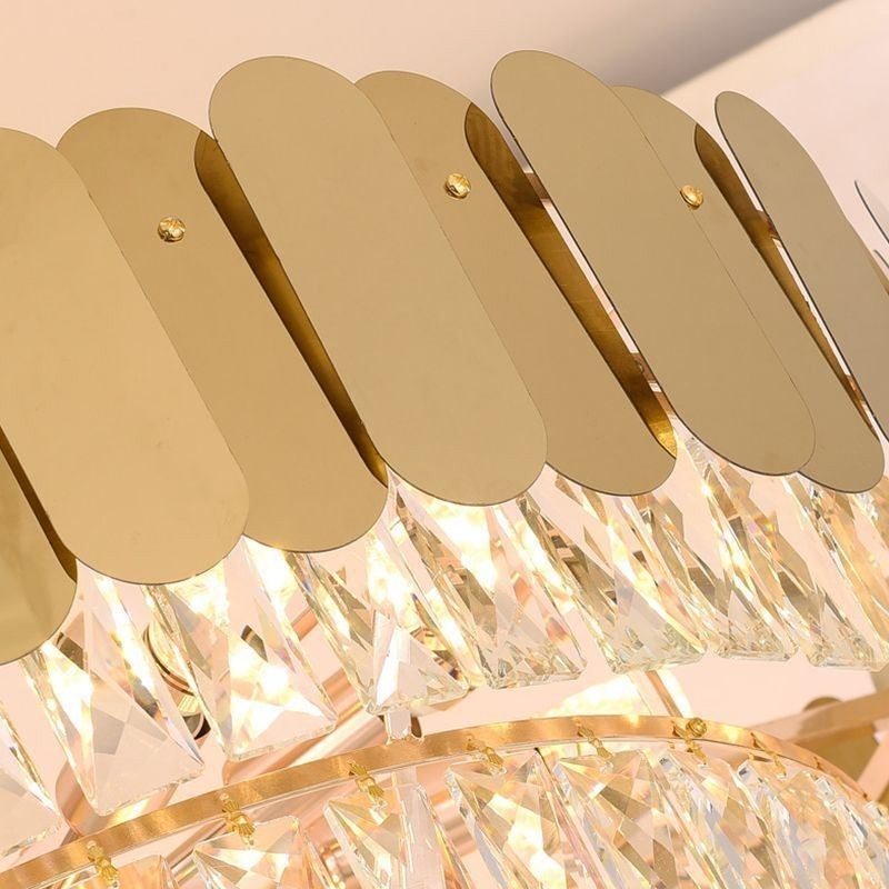 Plafonnier conique moderne et élégant en cristal