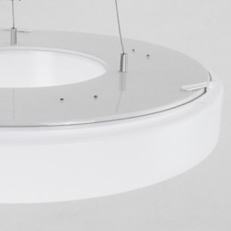 Lustre en acrylique à économie d'énergie, luminaire suspendu rond moderne