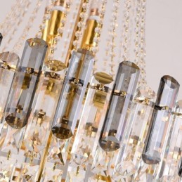 Suspension conique en cristal moderne et élégante