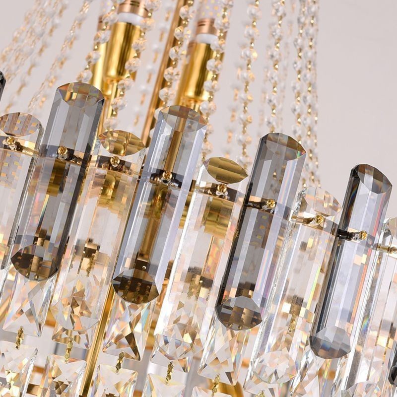 Suspension conique en cristal moderne et élégante