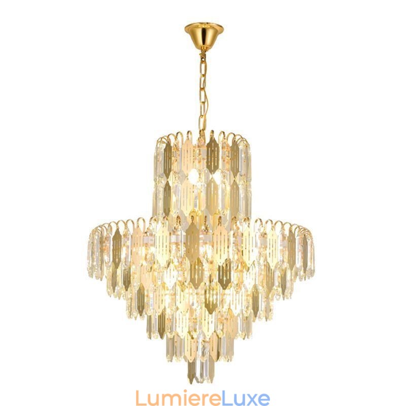 Suspension en cristal moderne, plafonnier contemporain