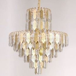Suspension en cristal moderne, plafonnier contemporain