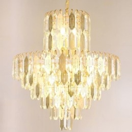 Suspension en cristal moderne, plafonnier contemporain