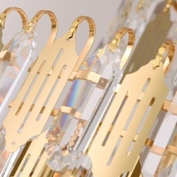 Suspension en cristal moderne, plafonnier contemporain