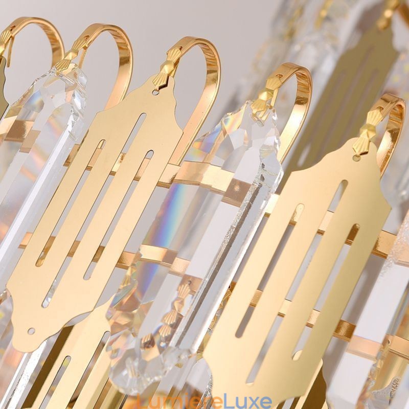Suspension en cristal moderne, plafonnier contemporain