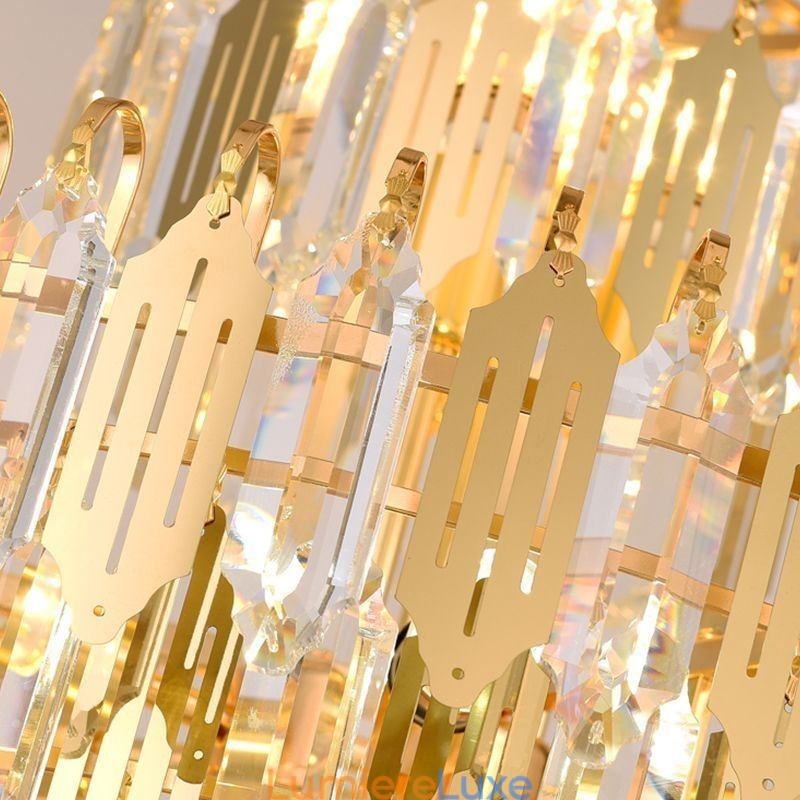 Suspension en cristal moderne, plafonnier contemporain