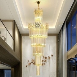 Luminaire suspendu moderne et spectaculaire pour escaliers