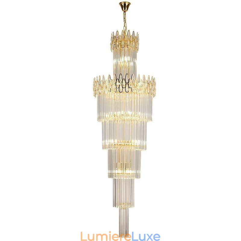 Luminaire suspendu moderne et spectaculaire pour escaliers