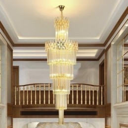 Luminaire suspendu moderne et spectaculaire pour escaliers