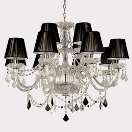 Lustre en cristal élégant avec 12 lumières