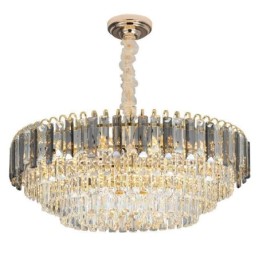 Suspension en cristal, éclairage de plafond de luxe 12 ou 16 lumières