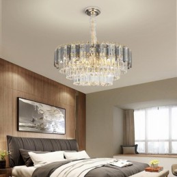 Suspension en cristal, éclairage de plafond de luxe 12 ou 16 lumières