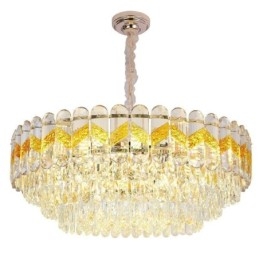 Plafonnier suspendu de luxe en cristal, 9, 12 ou 16 lumières
