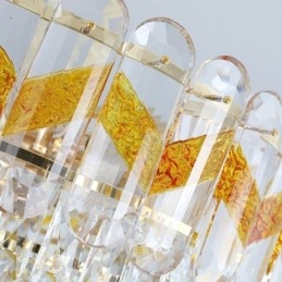 Plafonnier suspendu de luxe en cristal, 9, 12 ou 16 lumières