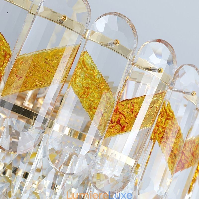 Plafonnier suspendu de luxe en cristal, 9, 12 ou 16 lumières