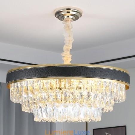 Suspension moderne en cristal, 9, 12 ou 16 lumières Suspension moderne en cristal, 9, 12 ou 16 lumières