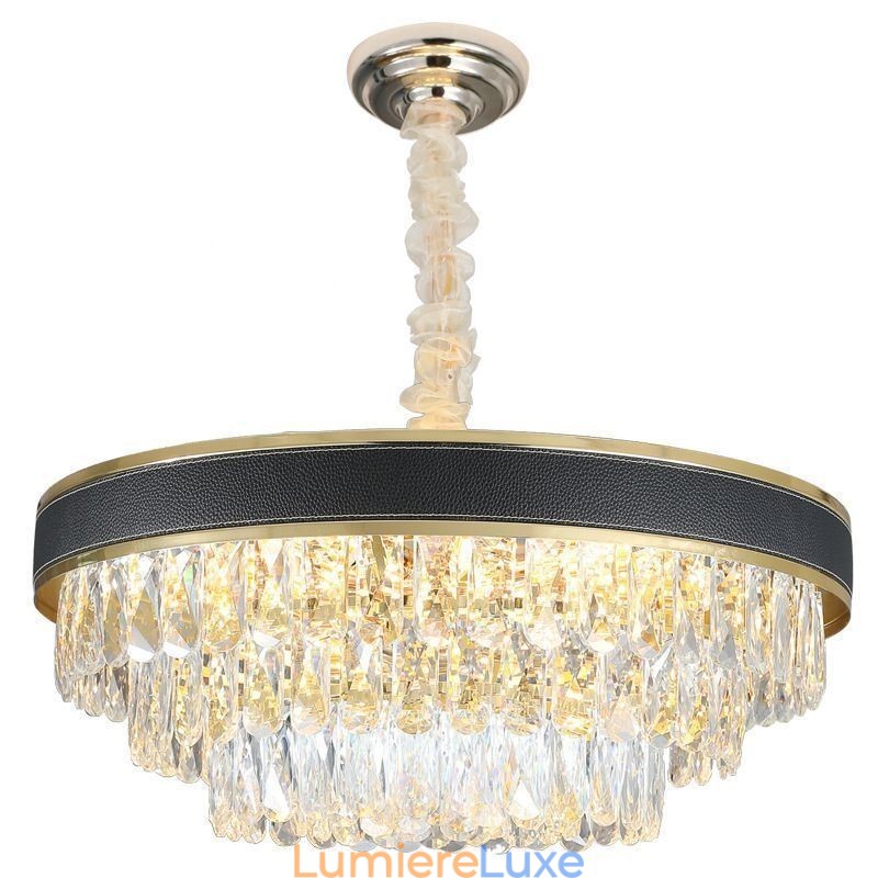 Suspension moderne en cristal, 9, 12 ou 16 lumières