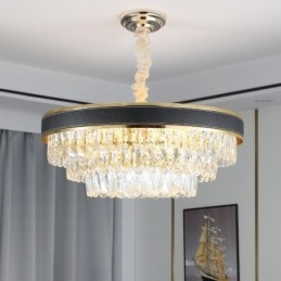 Suspension moderne en cristal, 9, 12 ou 16 lumières