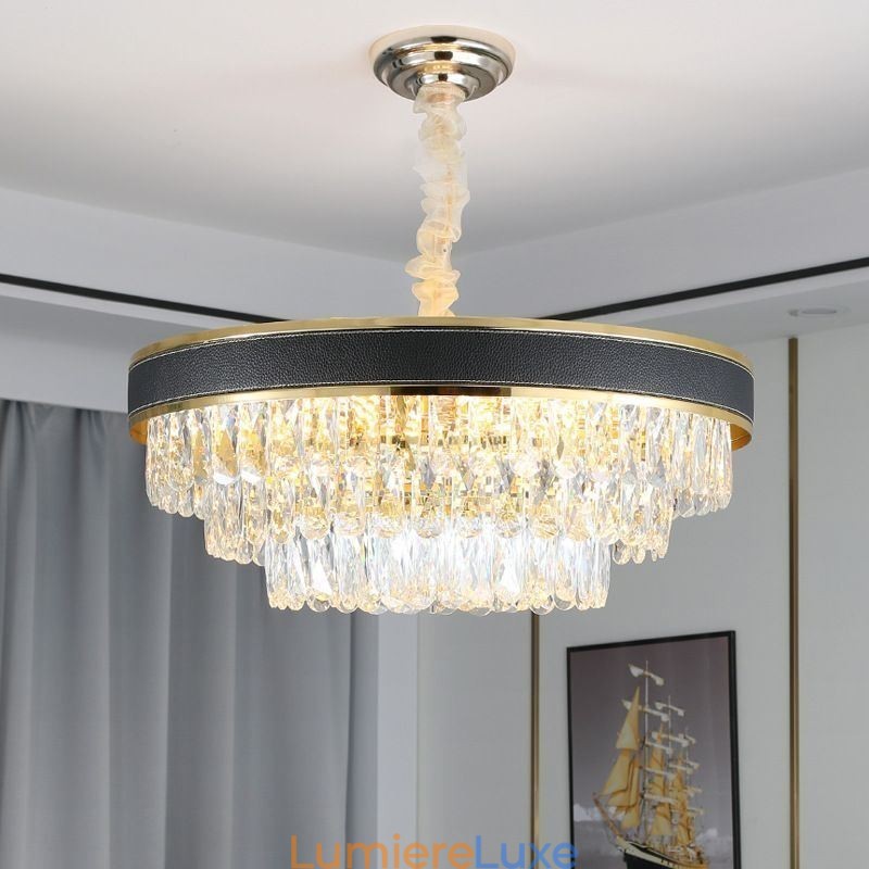 Suspension moderne en cristal, 9, 12 ou 16 lumières