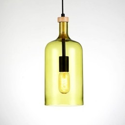 Lustre moderne avec abat-jour en verre