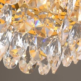 Suspension en cristal, luminaire suspendu conique