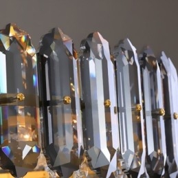 Suspension en cristal, luminaire suspendu conique