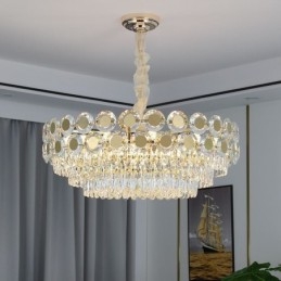 Plafonnier suspendu en cristal moderne