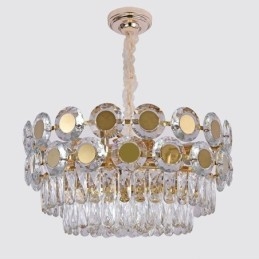 Plafonnier suspendu en cristal moderne