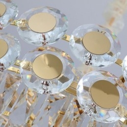 Plafonnier suspendu en cristal moderne