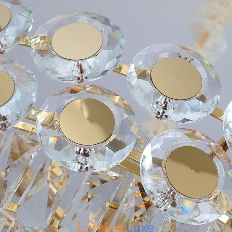 Plafonnier suspendu en cristal moderne
