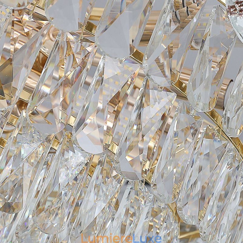 Plafonnier suspendu en cristal moderne