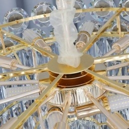 Plafonnier suspendu en cristal moderne