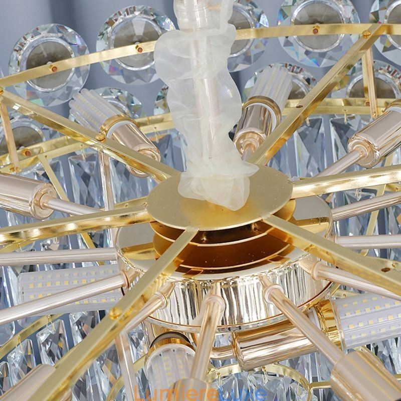 Plafonnier suspendu en cristal moderne