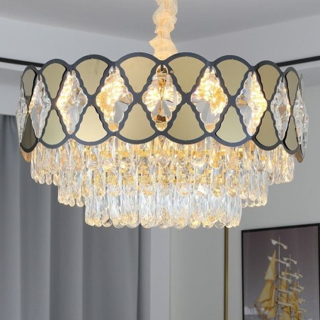 Suspension en cristal, plafonnier moderne en dentelle Suspension en cristal, plafonnier moderne en dentelle