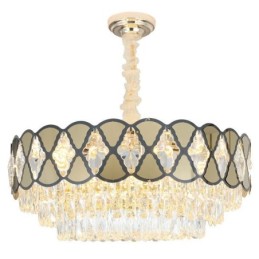 Suspension en cristal, plafonnier moderne en dentelle