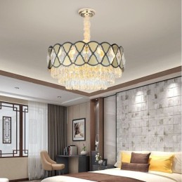 Suspension en cristal, plafonnier moderne en dentelle