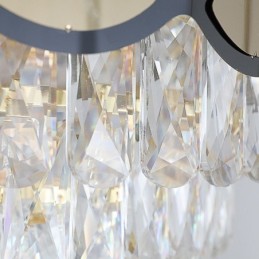 Suspension en cristal, plafonnier moderne en dentelle