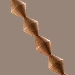 Lustre en bois et bambou de style mini classique traditionnel