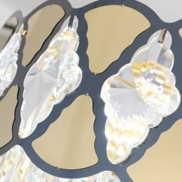 Suspension en cristal, plafonnier moderne en dentelle