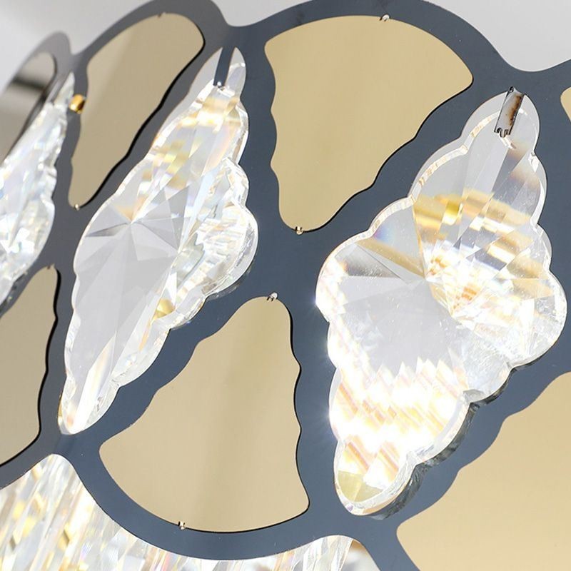 Suspension en cristal, plafonnier moderne en dentelle
