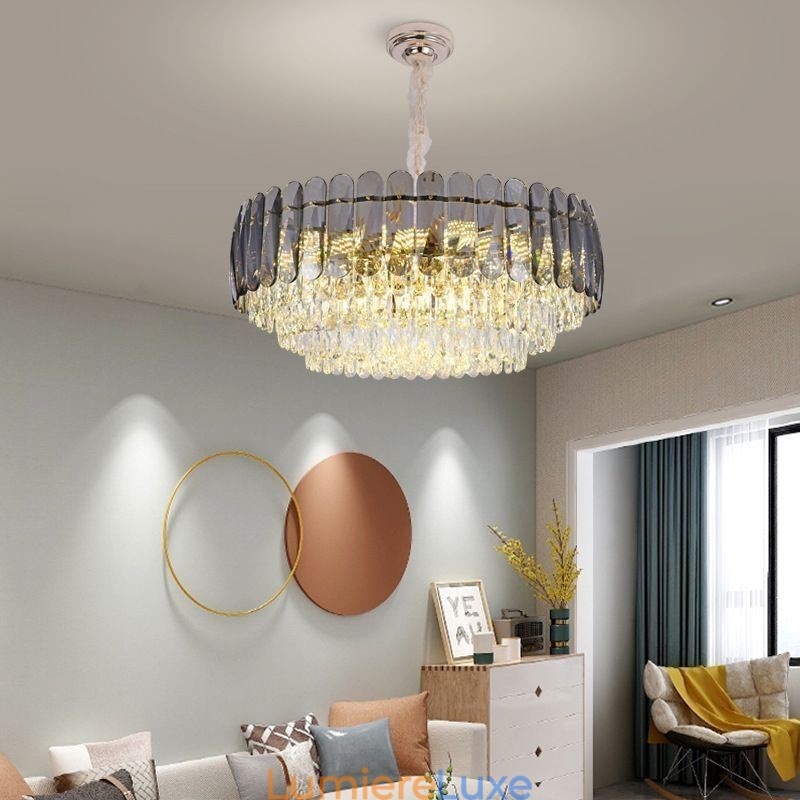 Plafonnier suspendu en cristal