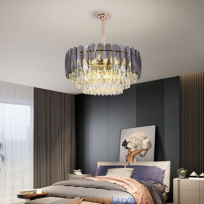 Plafonnier suspendu en cristal