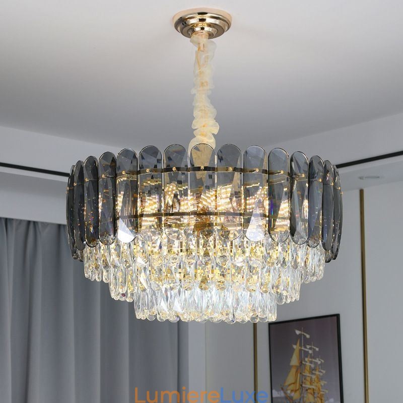 Plafonnier suspendu en cristal