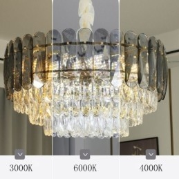 Plafonnier suspendu en cristal