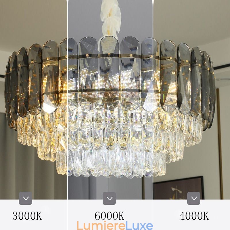 Plafonnier suspendu en cristal