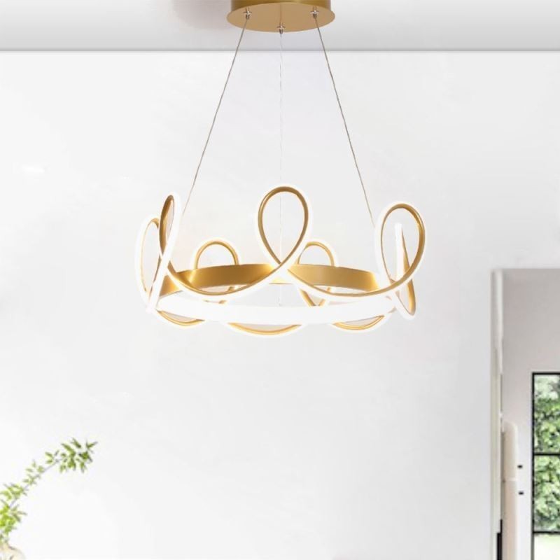 Suspension moderne Couronne Suspension Aluminium 1 Lumière