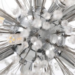 Lustre feu d'artifice 8 lumières, suspension pissenlit