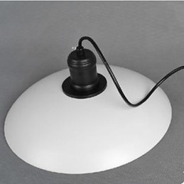 Suspension classique traditionnelle rustique blanche à éclairage encastré