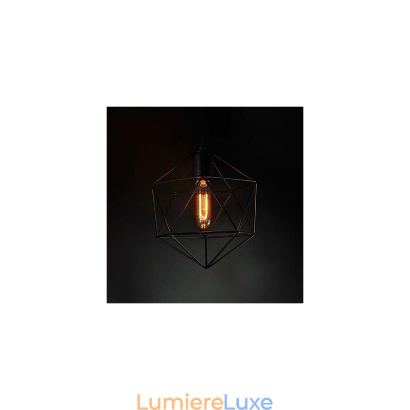 Lustre vintage de style européen en forme de diamant noir