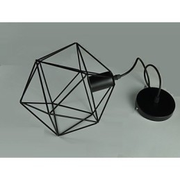 Lustre vintage de style européen en forme de diamant noir